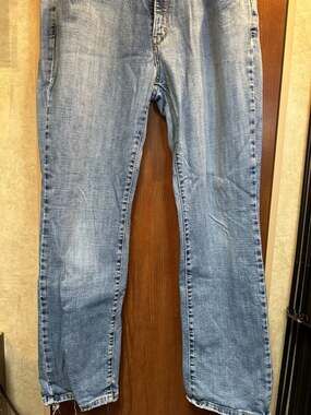 Levi Strauss & Co. Women's Distressed Mid-Rise Straight Leg Jeans